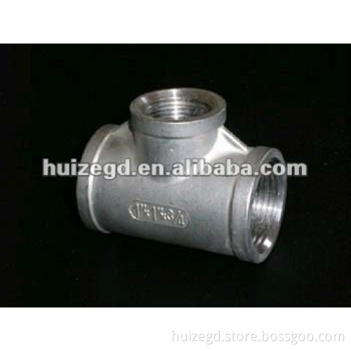 Tee Threaded BSPT Stainless Steel 304